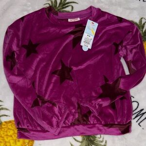Cat & Jack Magenta Star Sweater medium 8